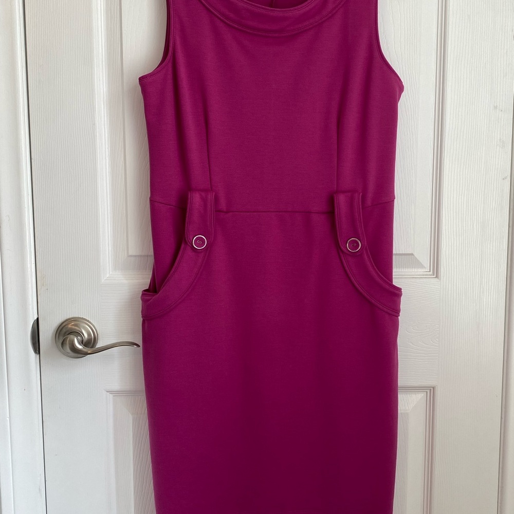 New York and company Elegant Magenta Sleeveless Dress